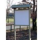 Panneau d'affichage bois avec ou sans toit (96 cm x 96 cm)
