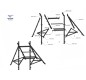 Cabane pour école, Cabane pour aire de jeux, Cabane tipi jeu extérieur, Cabane extérieure