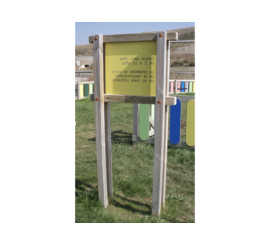 Panneau d'information en polyéthylène