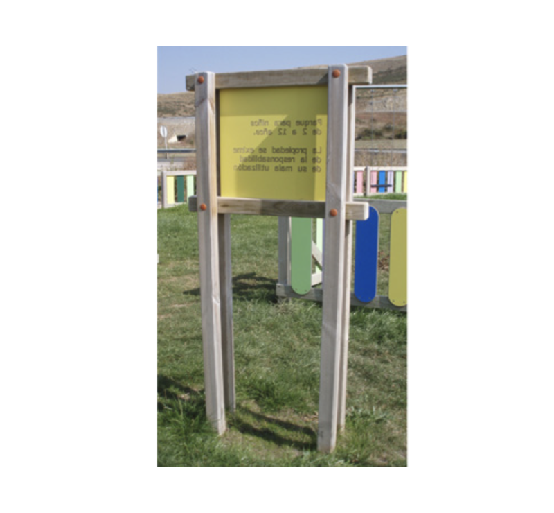 Panneau d'information en polyéthylène