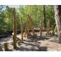 Parcours dans la jungle en bois de robinier pour les enfants