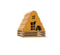 Cabane rustique bois aire de jeux enfants