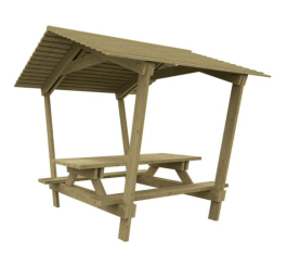 Table pique nique couverte
