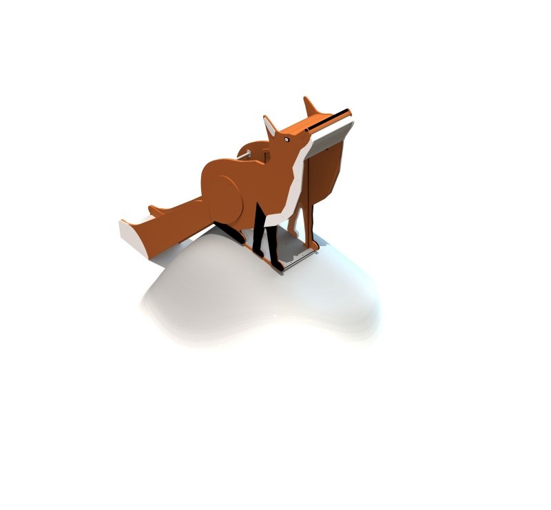 Toboggan de talus inox pour aire de jeux collective