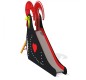 Grand toboggan COQ en inox avec escalier pour aire de jeux