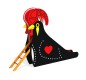 Grand toboggan COQ en inox