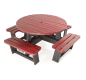 Table pique -nique en plastique recyclé pour école, Table pique-nique ronde pour enfants, Table ronde pour enfants