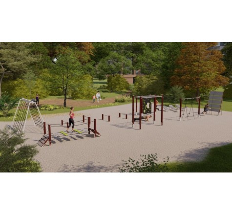 Parcours Ninja Extérieur Multiactivités pour Collectivités
