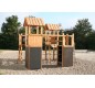 Structure Forteresse Multijeux  Bois de robinier | Aire de Jeux Extérieure