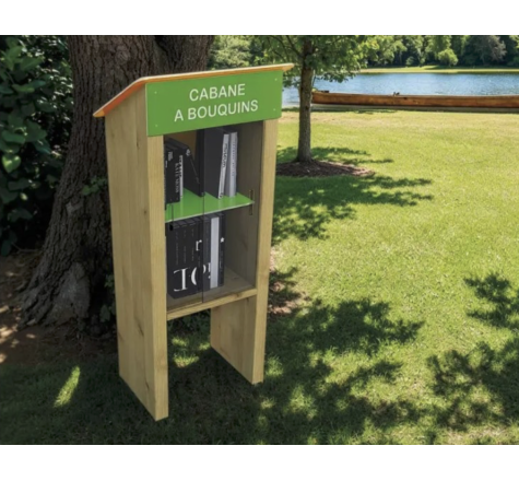 CABANE A LIVRES POUR ESPACE PUBLIC