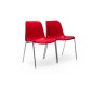 Chaise empilable avec tablette écritoire