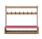 Banc vestiaire pour crèche, Banc vestiaire pour école