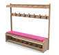 Banc vestiaire pour école