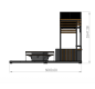 Salon de confort extérieur, Gloriette pour professionnel, Abri de rue, Salon de jardin pour les villes
