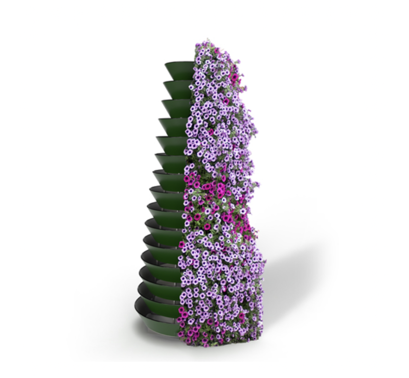 Tour à fleurs hauteur 3 m