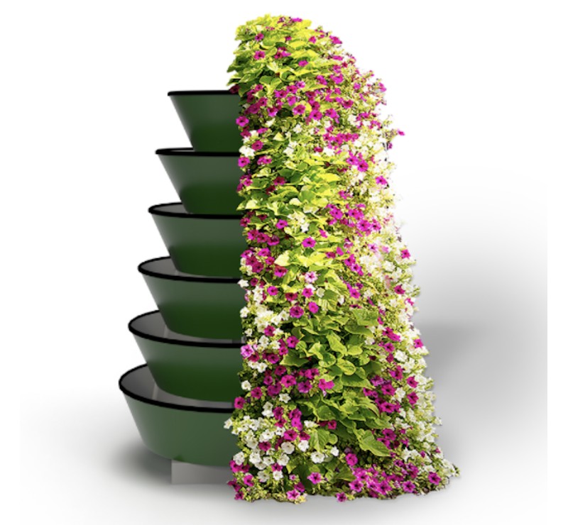 Jardinière vertcal pour les collectivités