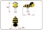 Abeille jeu sur ressort