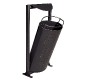 Lot de 3 corbeilles parapluie 85 L abattables avec serrure