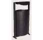 Lot de 3 corbeilles parapluie 85 L abattables avec serrure