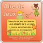 Panneau d'aire de jeux