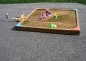 Bac à sable pour écoles - dimensions : 2 m x 2 m