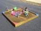 Bac à sable pour écoles - dimensions : 3 m x 3 m
