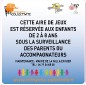 Panneau d'aire de jeux : au choix