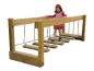 Pont en bois avec marche mobiles