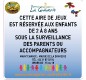 Panneau d'aire de jeux : au choix