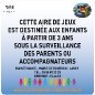 Panneau d'aire de jeux : au choix