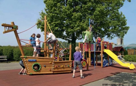 Aire de jeux bateau viking