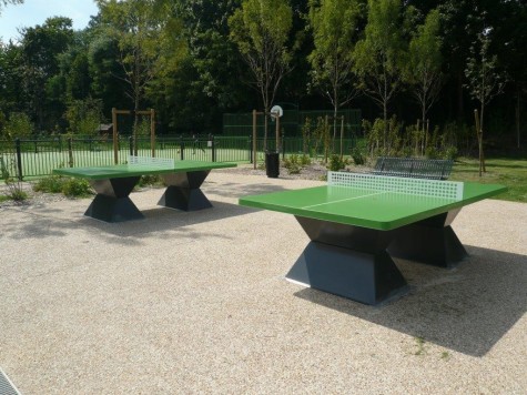 Table ping-pong en matériaux composites avec couleurs originales