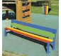 Banc multicolore ou monochrome pour école maternelle