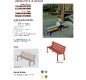Banc multicolore ou monochrome pour école primaire