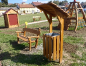 Banc public en bois de robinier avec ou sans accoudoirs