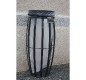 Corbeille VIGIPIRATE avec entourage transparent ultra-résistant
