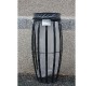 Corbeille VIGIPIRATE avec entourage transparent ultra-résistant