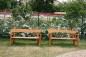 Banc public en bois de robinier avec ou sans accoudoirs