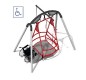 Portique balançoire PMR accessible aux fauteuils roulants