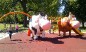 Structure de jeux "la vache avec toboggan et filet à grimper"
