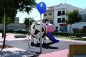 Structure de jeux "la vache avec toboggan et filet à grimper"