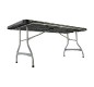 Table polypropylène noire professionnelle rectangulaire 183 cm